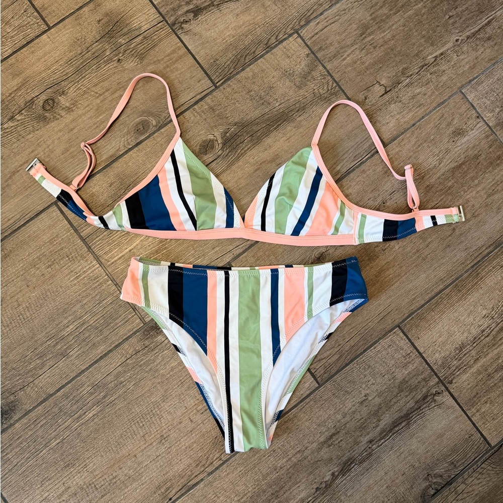 Striped bikini